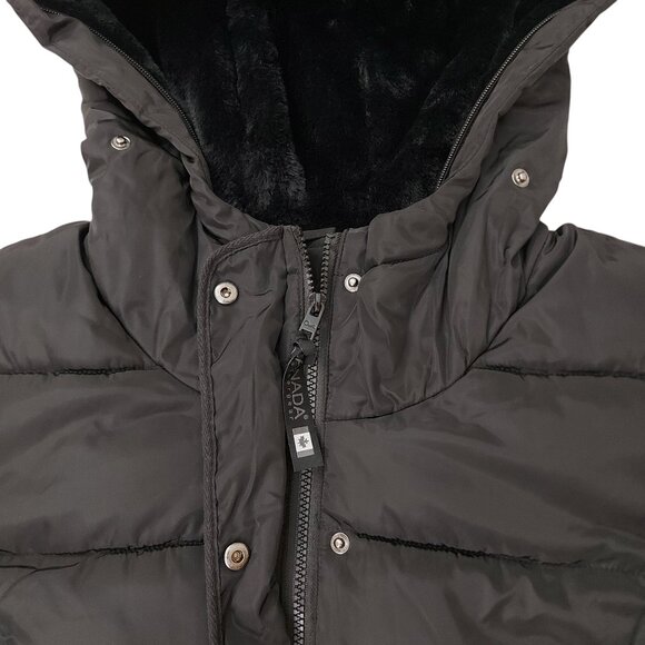 Canada Weathergear Parka Puffer Jacket Womens Large Black Insulated Outdoor - Picture 3 of 13